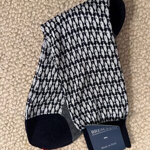 Bresciani Luxury Designer Lightweight Dress Socks